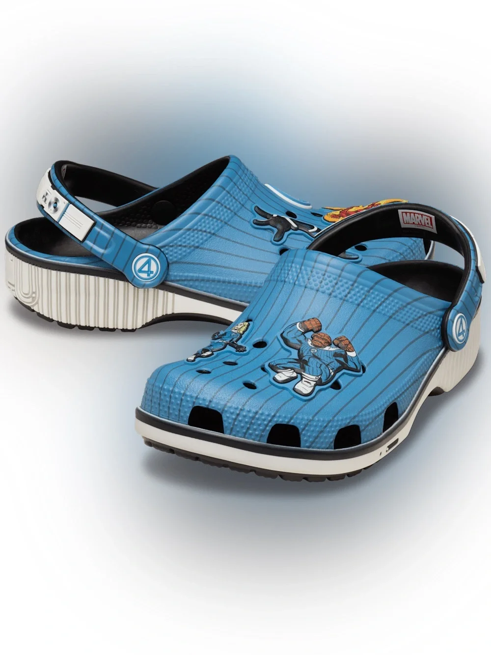Marvel Blue Kids' Superhero Clog crocs Fantastic 4 Classic Clog